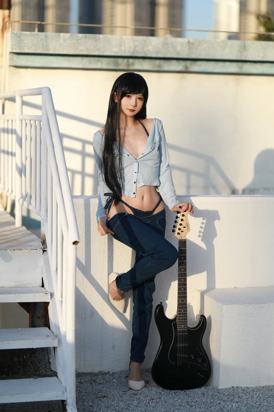 51酱 - No.015 吉他牛仔裤 [26P-366MB] tg@simisebaisi 【丝足阁】006.webp